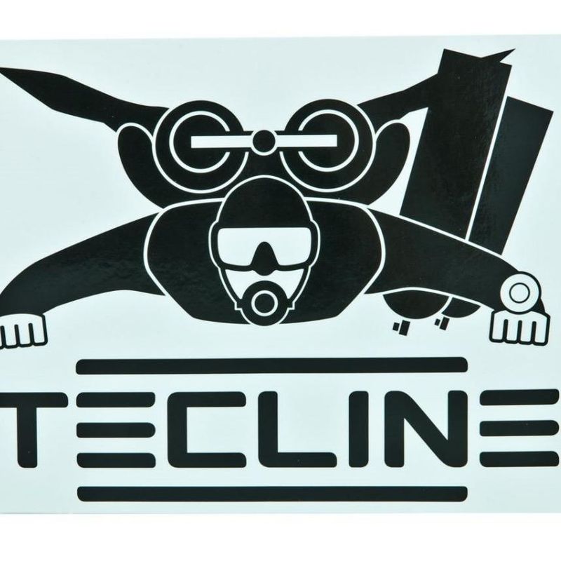 Tecline ''Diver'' Logo Klistremerke 14x20 cm